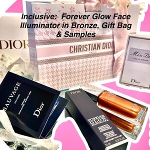 Dior NIB Forever Glow Face Illuminator in Bronze, including Gift Bag & samples